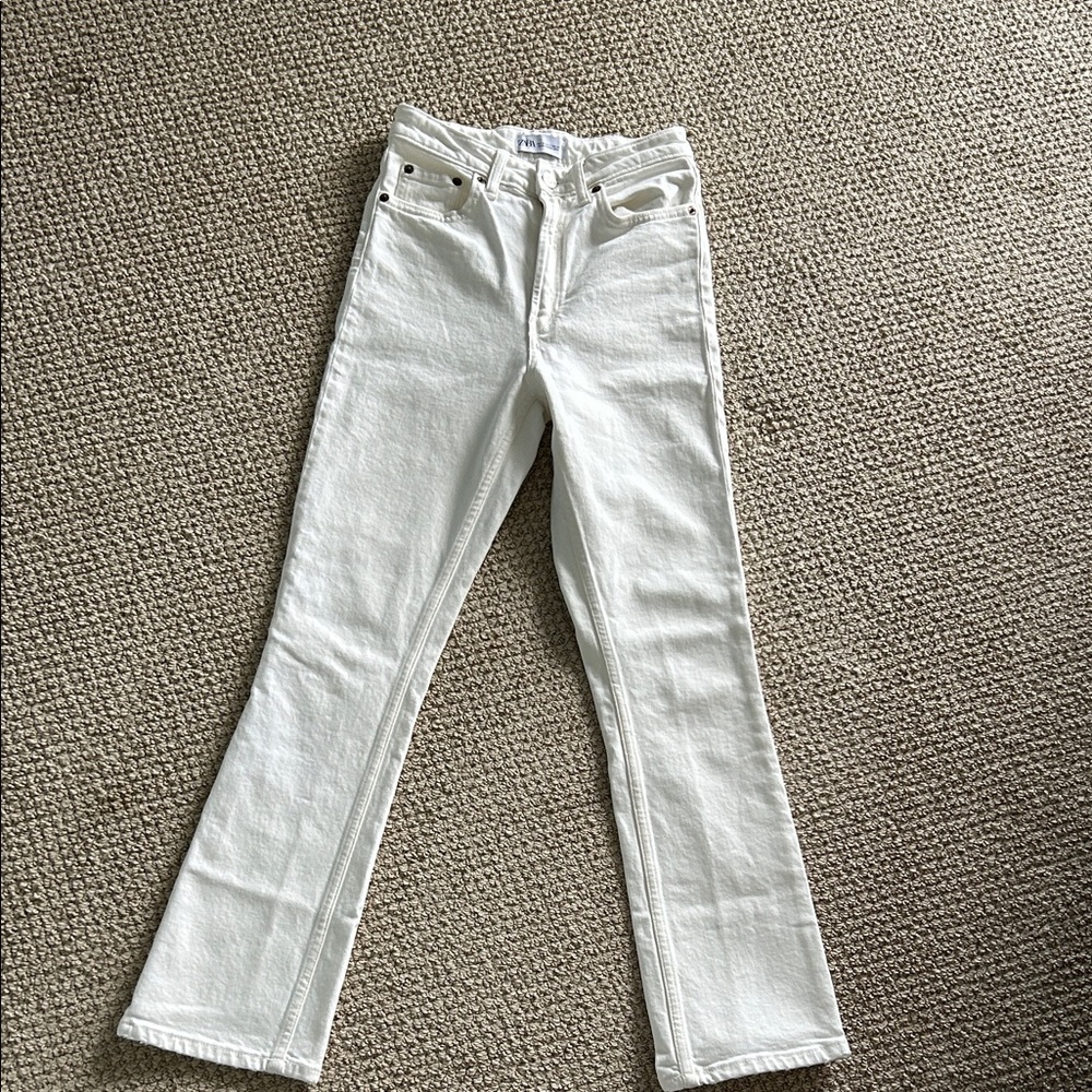 Women's White Zara jeans